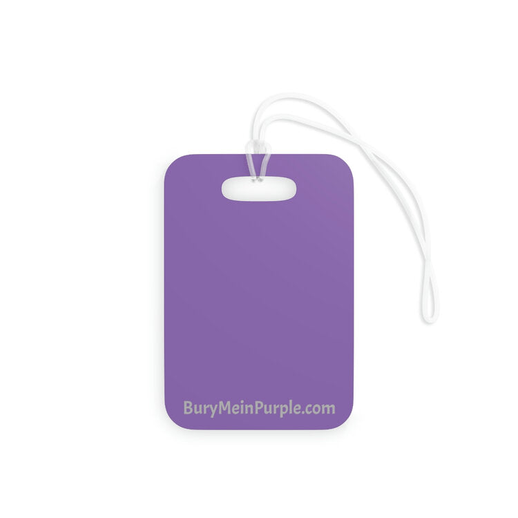 LIVING LA VIDA PURPLE TAG